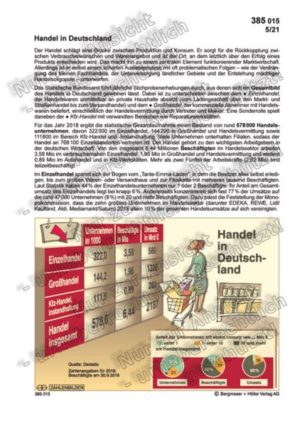 Handel in Deutschland Handel in Deutschland