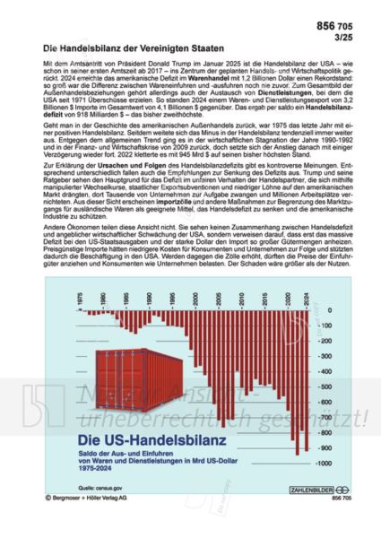 Die Handelsbilanz der Vereinigten Staaten Die Handelsbilanz der Vereinigten Staaten