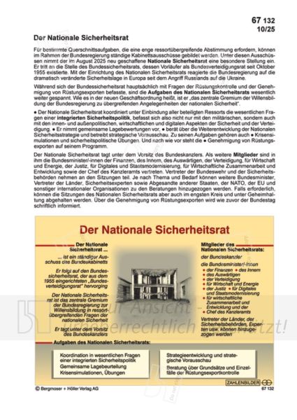 Der Nationale Sicherheitsrat Der Nationale Sicherheitsrat