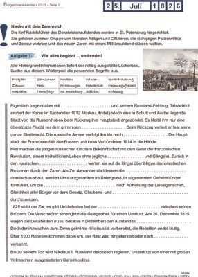 Dekabristenaufstand - 25.07.1826