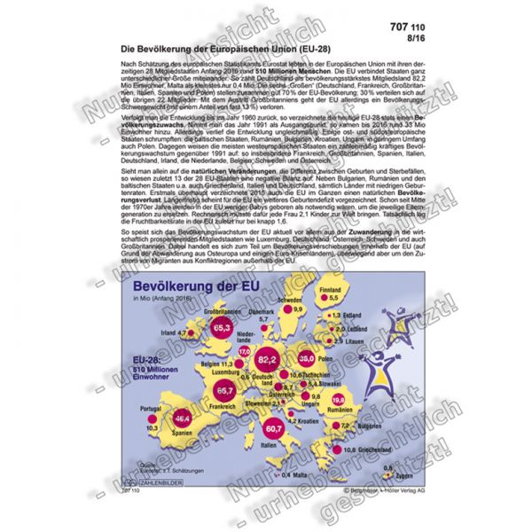 Die Bevölkerung der Europäischen Union