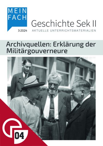 Archivquellen: Erklärung der Militärgouverneure