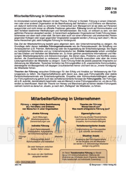 Mitarbeiterführung in Unternehmen Mitarbeiterführung in Unternehmen