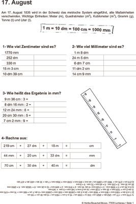Schweiz führt das metrische System ein - 17.08.1835
