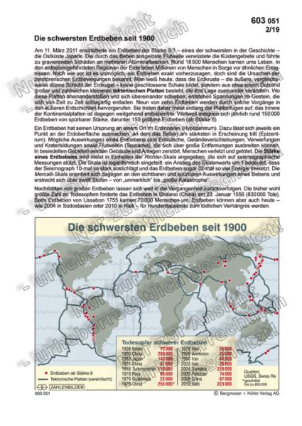 Die schwersten Erdbeben Die schwersten Erdbeben