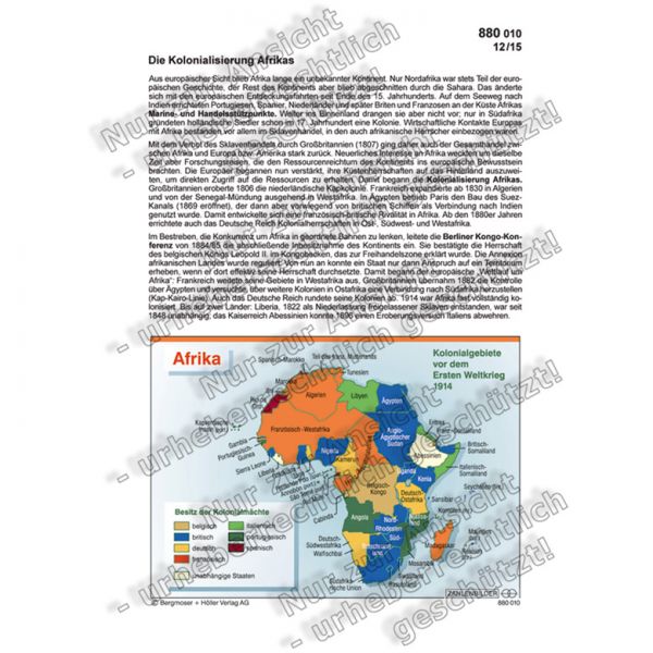 Die Kolonialisierung Afrikas