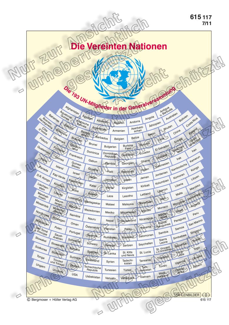 Die Vereinten Nationen | Zahlenbilder | Politik | Sekundarstufe II ...