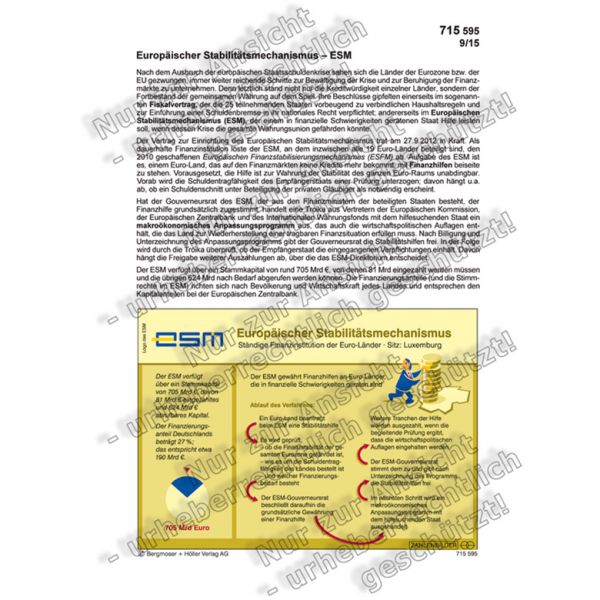 Europäischer Stabilitätsmechanismus - ESM