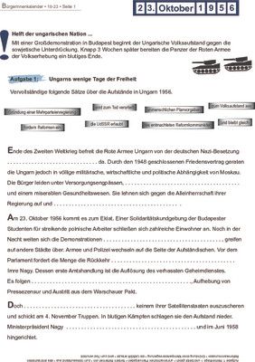 Ungarischer Volksaufstand - 23.10.1956