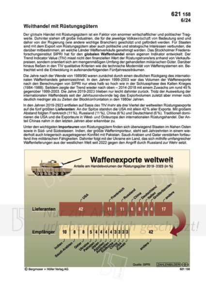 Welthandel mit Rüstungsgütern