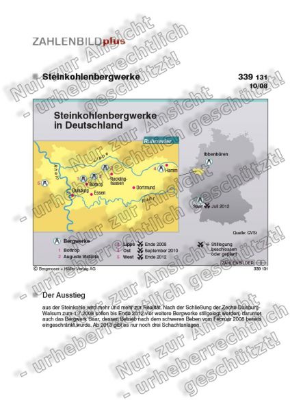 Steinkohlenbergwerke in Deutschland