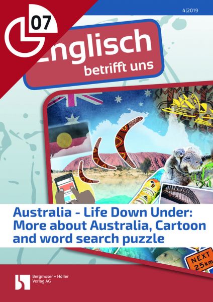 Australia - Life Down Under: More about Australia Cartoon and word search puzzle