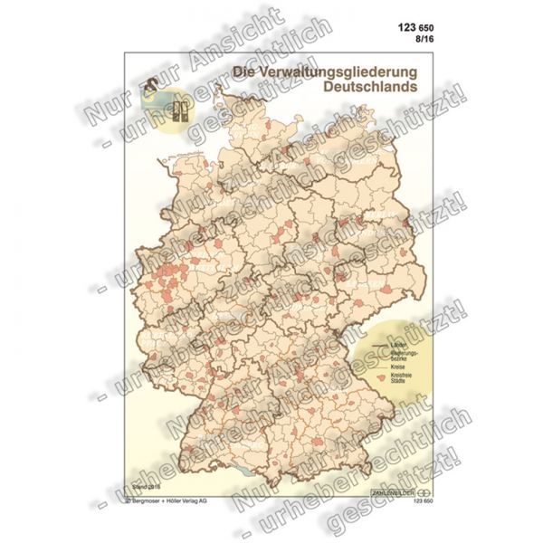 Die Verwaltungsgliederung Deutschlands (Bild)