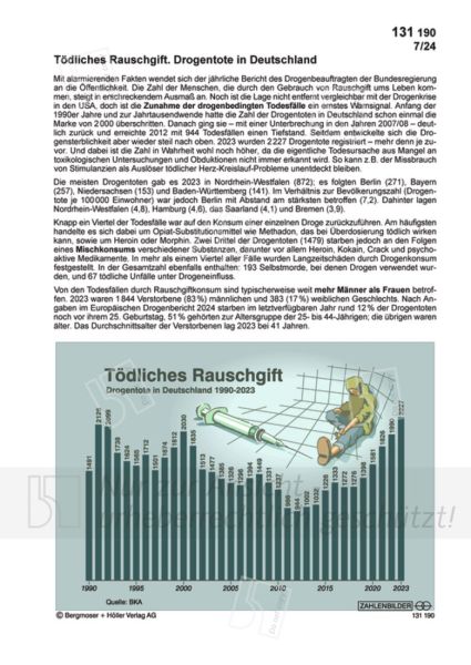 Tödliches Rauschgift. Drogentote in Deutschland Tödliches Rauschgift. Drogentote in Deutschland