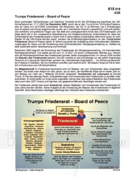 Trumps Friedensrat - Board of Peace