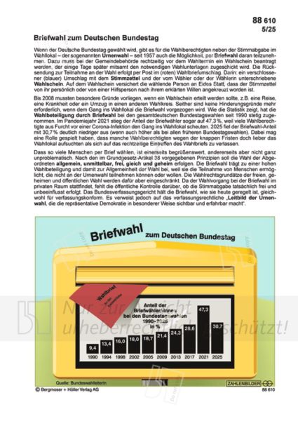 Briefwahl zum Deutschen Bundestag Briefwahl zum Deutschen Bundestag
