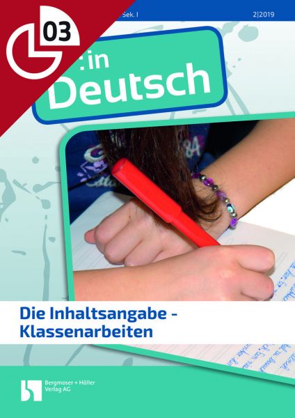 Die Inhaltsangabe - Klassenarbeiten