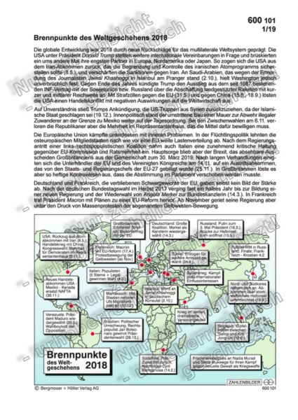 Brennpunkte des Weltgeschehens 2018