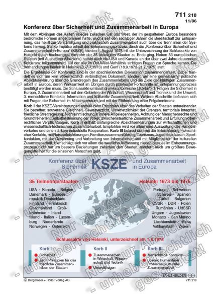 KSZE - Konferenz über Sicherheit und Zusammenarbeit in Europa