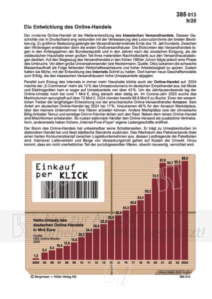 Die Entwicklung des Online-Handels