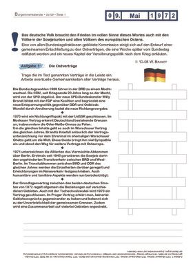 Die Ostverträge - 09.05.1972