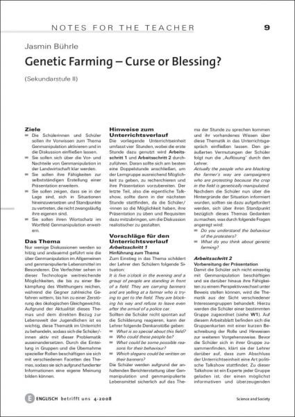 Genetic Farming - Curse or Blessing?