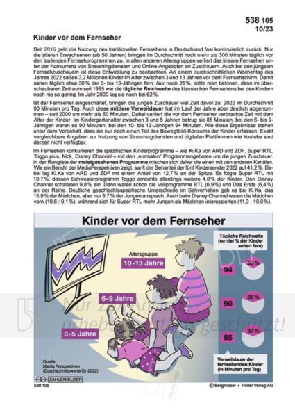 Kinder vor dem Fernseher