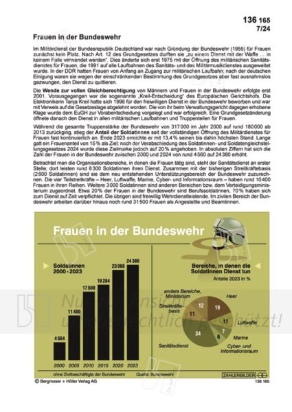 Frauen in der Bundeswehr Frauen in der Bundeswehr