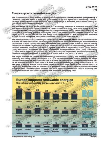 Europe supports renewable energies Europe supports renewable energies